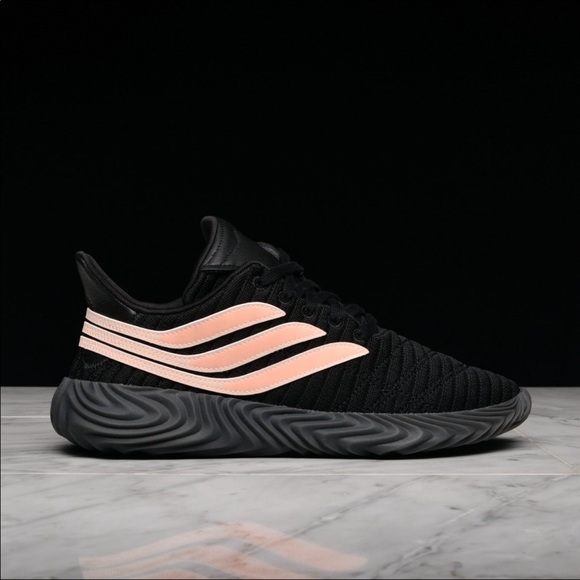 adidas pink & black sobakov trainers